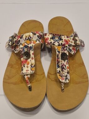 BLOWFISH Floral Print Thong Sandals US 8**